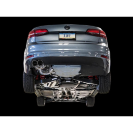 AWE 09-14 Volkswagen Jetta Mk6 1.4T Track Edition Exhaust - Chrome Silver Tips