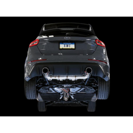 AWE Ford Focus RS Track Edition Cat-back Exhaust - Chrome Silver Tips