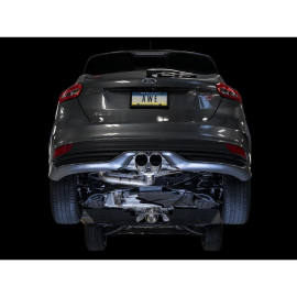 AWE Ford Focus ST Track Edition Cat-back Exhaust - Chrome Silver Tips