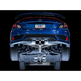 AWE 2016+ Honda Civic Si Track Edition Exhaust w/Front Pipe & Dual Chrome Silver Tips