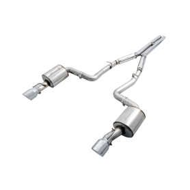 AWE 2015+ Dodge Charger 6.4L/6.2L SC Non-Resonated Touring Edition Exhaust - Silver Tips