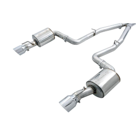 AWE 2015+ Dodge Charger 6.4L/6.2L SC Non-Resonated Touring Edition Exhaust - Silver Tips