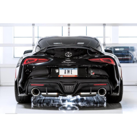 AWE 2020 Toyota Supra A90 Non-Resonated Touring Edition Exhaust - 5in Chrome Silver Tips