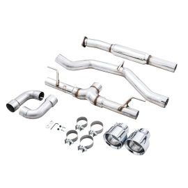 AWE Subaru BRZ / Toyota GR86 / Toyota 86 Track Edition Cat-Back Exhaust- Chrome Silver Tips