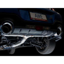 AWE Subaru BRZ / Toyota GR86 / Toyota 86 Track Edition Cat-Back Exhaust- Chrome Silver Tips