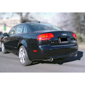 AWE Audi B7 A4 3.2L Track Edition Dual Tip Exhaust - Diamond Black Tips