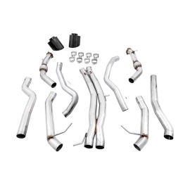 AWE Audi B9 RS5 Sportback Track Edition Exhaust- Non Resonated - Diamond Black RS-Style Tips