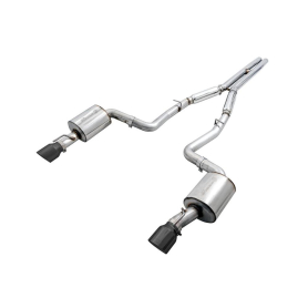 AWE 2017+ Dodge Charger 5.7L Touring Edition Exhaust - Non-Resonated - Diamond Black Tips