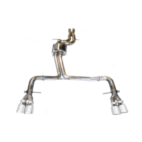 AWE Audi B8.5 S4 3.0T Track Edition Exhaust - Chrome Silver Tips (102mm)