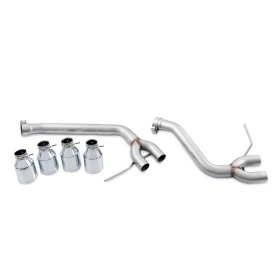 AWE Porsche Macan Track Edition Exhaust System - Chrome Silver 102mm Tips