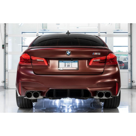 AWE 18-19 BMW M5 (F90) 4.4T AWD Cat-back Exhaust - Track Edition (Chrome Silver Tips)