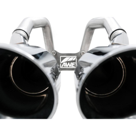 AWE 14-19 Chevy Corvette C7 Z06/ZR1 (w/o AFM) Track Edition Axle-Back Exhaust - Chrome Tips