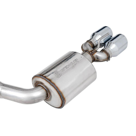 AWE 2015+ Dodge Challenger 6.4L/6.2L Non-Resonated Touring Edition Exhaust - Quad Silver Tips