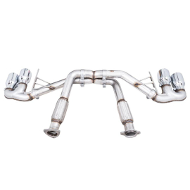 AWE 2020 Chevrolet Corvette (C8) Track Edition Exhaust - Quad Chrome Silver Tips