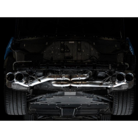 AWE 2020 Chevrolet Corvette (C8) Track Edition Exhaust - Quad Chrome Silver Tips