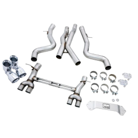 AWE BMW F8X M3/M4 Track Edition Catback Exhaust - Chrome Silver Tips