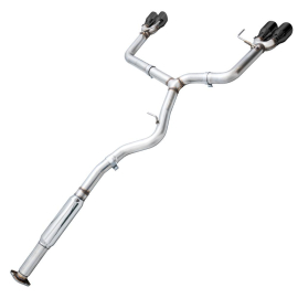 AWE Subaru WRX/STI VA/GV Sedan Track Edition Exhaust - Diamond Black Tips (102mm)