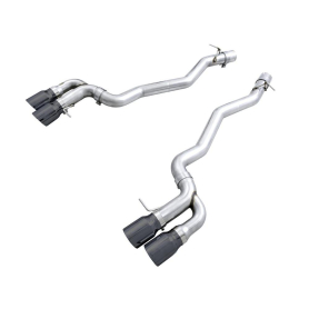 AWE 18-19 BMW F90 M5 Track Edition Axle-Back Exhaust- Black Diamond Tips