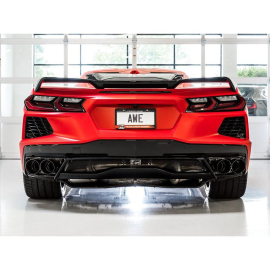 AWE 2020 Chevrolet Corvette (C8) Track Edition Exhaust - Quad Diamond Black Tips