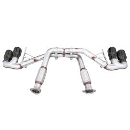 AWE 2020 Chevrolet Corvette (C8) Track Edition Exhaust - Quad Diamond Black Tips