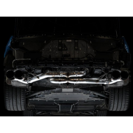 AWE 2020 Chevrolet Corvette (C8) Track Edition Exhaust - Quad Diamond Black Tips