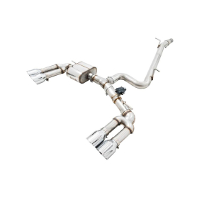 AWE Audi 8V S3 SwitchPath Exhaust - Chrome Silver Tips 102mm