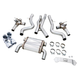 AWE BMW F8X M3/M4 SwitchPath Catback Exhaust - Chrome Silver Tips