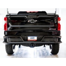 AWE 0FG Catback Exhaust for Silverado ZR2/Sierra AT4X - Dual Bashguard (No tips)