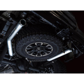 AWE 0FG Catback Exhaust for Silverado ZR2/Sierra AT4X - Dual Bashguard (No tips)