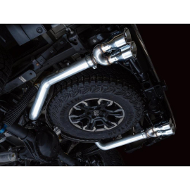 AWE 0FG Catback Exhaust for Silverado ZR2/Sierra AT4X - Quad Chrome Silver Tips