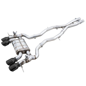 AWE SwitchPath Catback Exhaust for BMW G8X M3/M4 - Diamond Black Tips