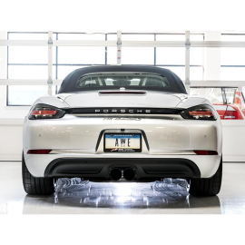 AWE SwitchPath Exhaust for Porsche 718 Boxster / Cayman (PSE Only) - Diamond Black Tips