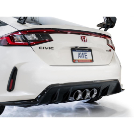 AWE Touring Edition Exhaust for FL5 Civic Type R - Triple Chrome Silver Tips