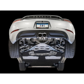 AWE Touring Edition Exhaust for Porsche 718 Boxster / Cayman - Chrome Silver Tips