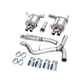 AWE Touring Edition Exhaust for VB Subaru WRX - Chrome Silver Tips