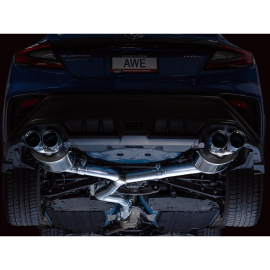 AWE Touring Edition Exhaust for VB Subaru WRX - Chrome Silver Tips