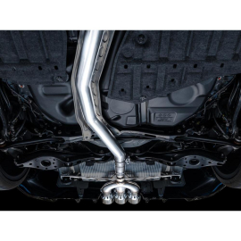 AWE Track Edition Exhaust for FL5 Civic Type R - Triple Chrome Silver Tips