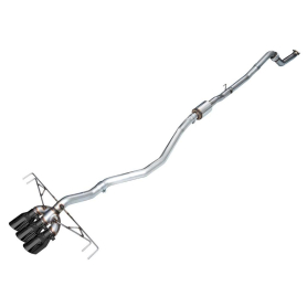 AWE Track Edition Exhaust for FL5 Civic Type R - Triple Diamond Black Tips