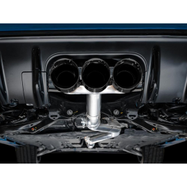 AWE Track Edition Exhaust for FL5 Civic Type R - Triple Diamond Black Tips