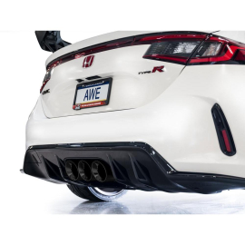 AWE Track Edition Exhaust for FL5 Civic Type R - Triple Diamond Black Tips