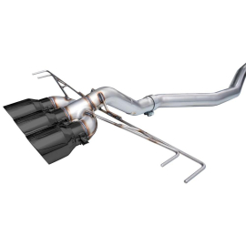 AWE Track Edition Exhaust for FL5 Civic Type R - Triple Diamond Black Tips