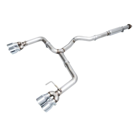 AWE Track Edition Exhaust for VB Subaru WRX - Chrome Silver Tips