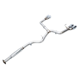 AWE Track Edition Exhaust for VB Subaru WRX - Chrome Silver Tips