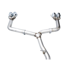 AWE Track Edition Exhaust for VB Subaru WRX - Chrome Silver Tips