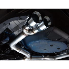 AWE Track Edition Exhaust for VB Subaru WRX - Chrome Silver Tips