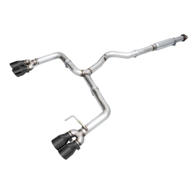 AWE Track Edition Exhaust for VB Subaru WRX - Diamond Black Tips