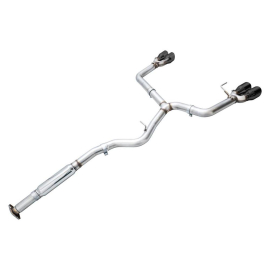 AWE Track Edition Exhaust for VB Subaru WRX - Diamond Black Tips