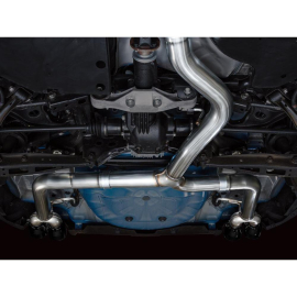 AWE Track Edition Exhaust for VB Subaru WRX - Diamond Black Tips