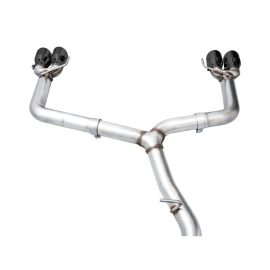 AWE Track Edition Exhaust for VB Subaru WRX - Diamond Black Tips