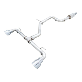 AWE Track Edition Exhaust for VW MK8 GTI - Chrome Silver Tips